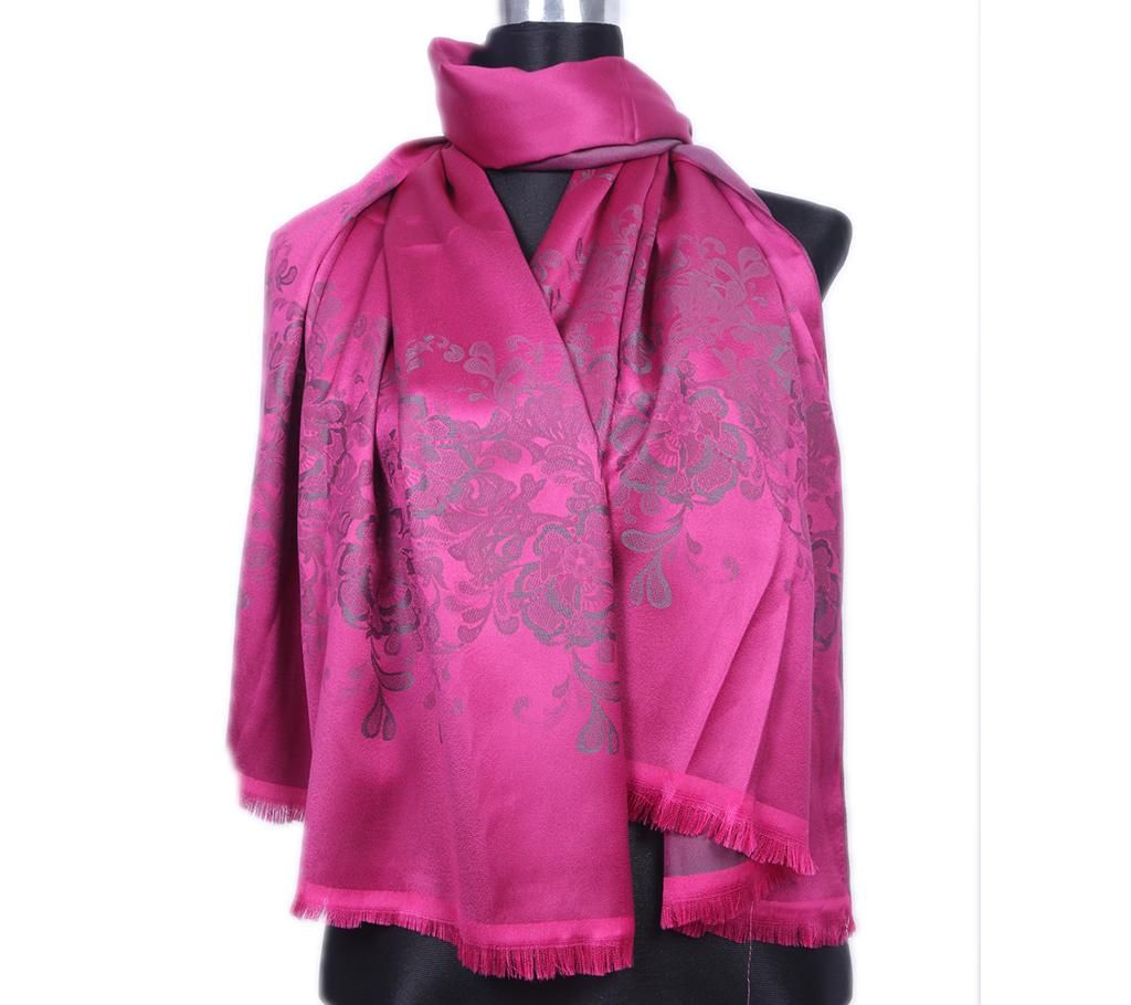 Purple Color Silk Hijab For Women