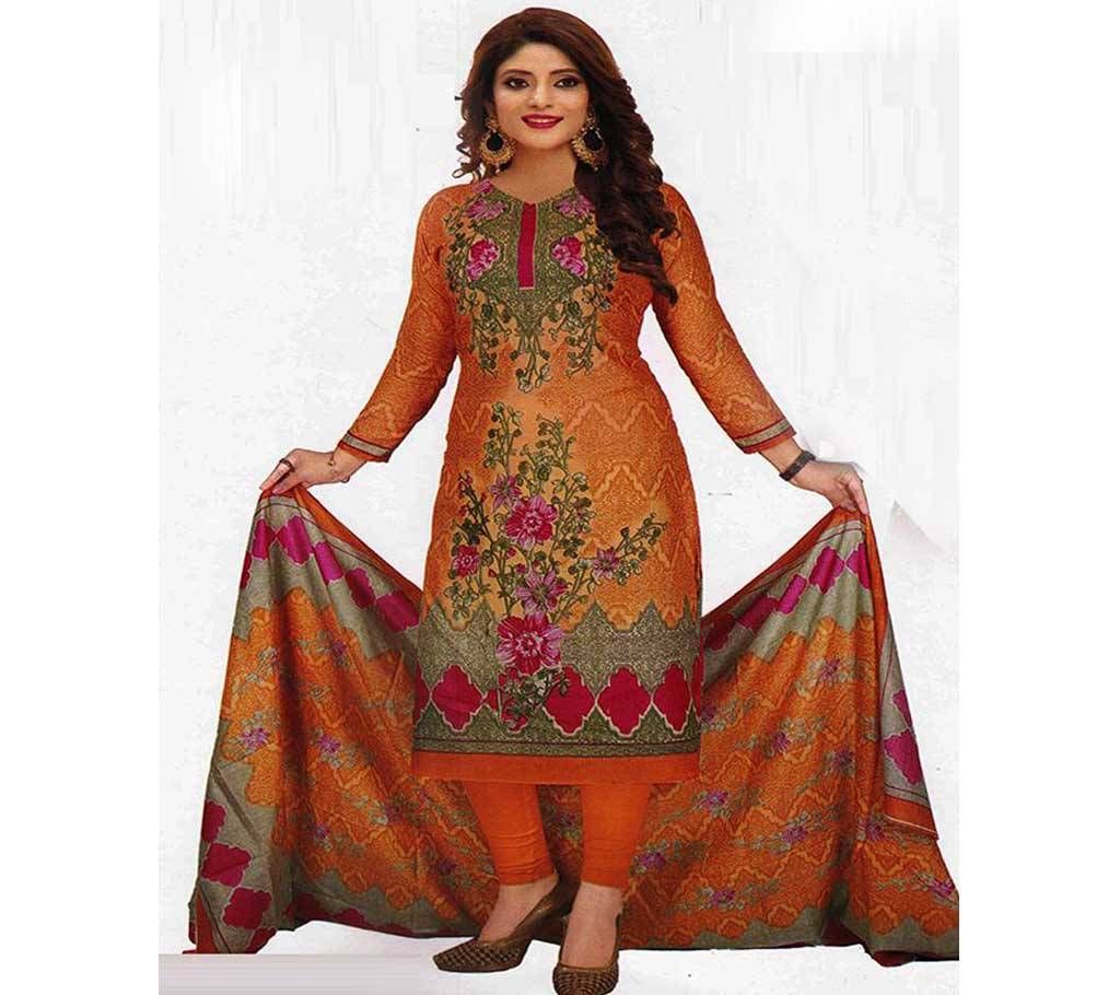 Unstitched Salwar Kameez Super Delax Lawn - Copy
