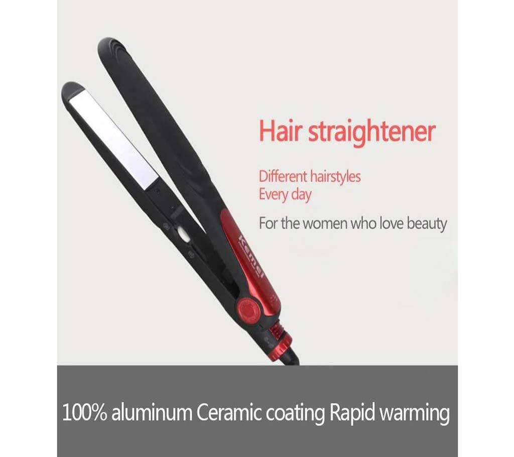 KEMEI KM-1278 Hair Iron - Black
