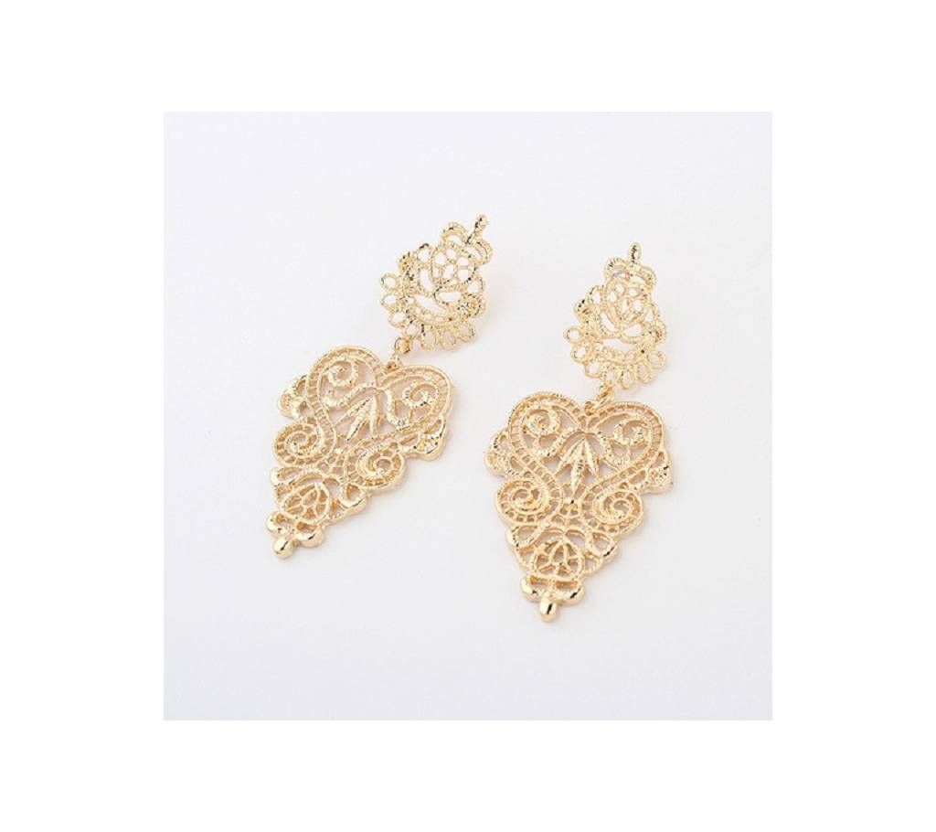 New Fashion Wild Hollow Vintage Bohemian Style Simple Earstud Plated Dangle Gold Earrings Jewelry