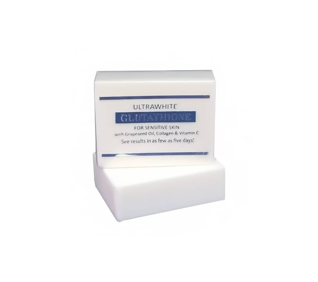 PREMIUM ULTRAWHITE GLUTATHIONE WHITENING SOAP FOR SENSITIVE SKIN, W/ GLUTATHIONE, GRAPESEED OIL, COLLAGEN, VITAMIN C USA 