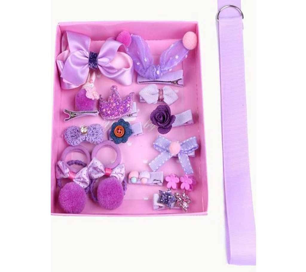 18Pcs/Lot Girls Headwear Set High Quality Children Bow Crown