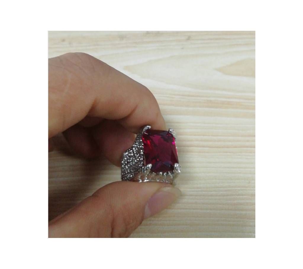 Red Stone Finger rings(Size:7)