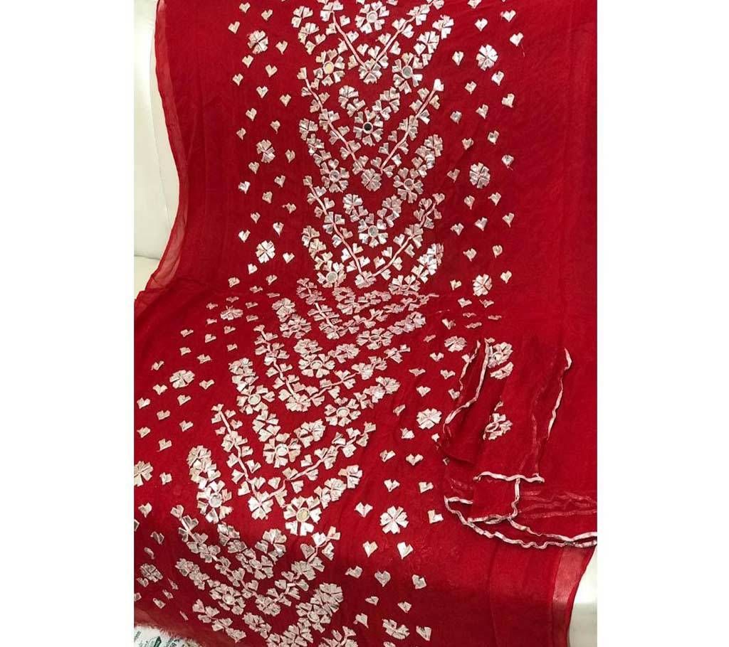Pakistani gotapatti unstitch two piece
