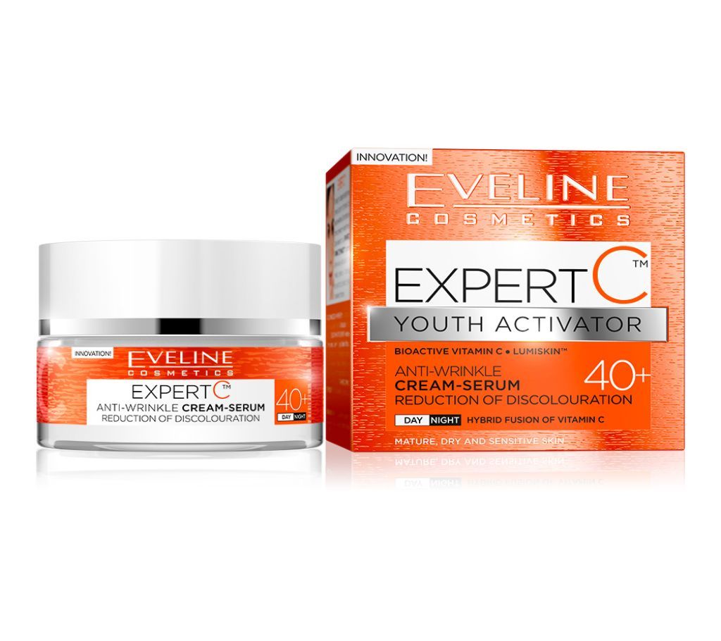 EVELINE COSMETICS EXPERT C YOUTH ACTIVATOR 40+  ANTIWRINKLE CREAM SERUM