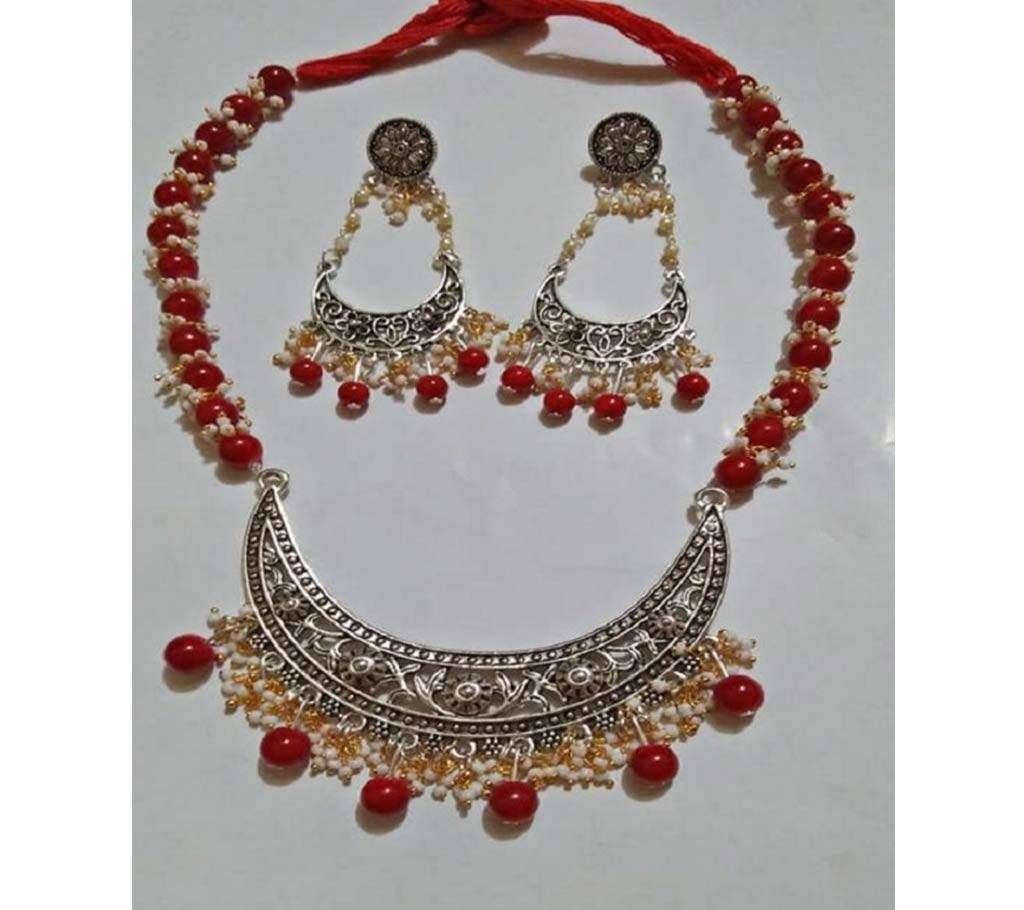 Necklace with earring