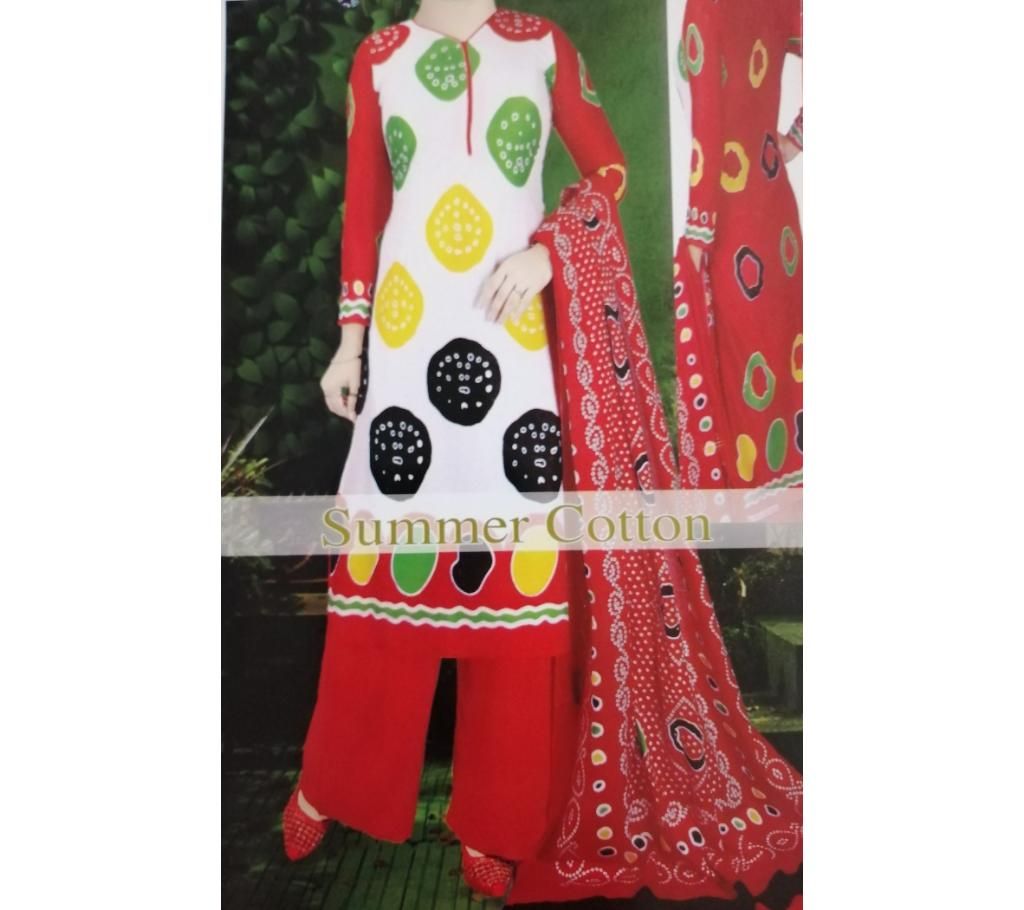 Unstitched AC cotton Three Piece (Copy)