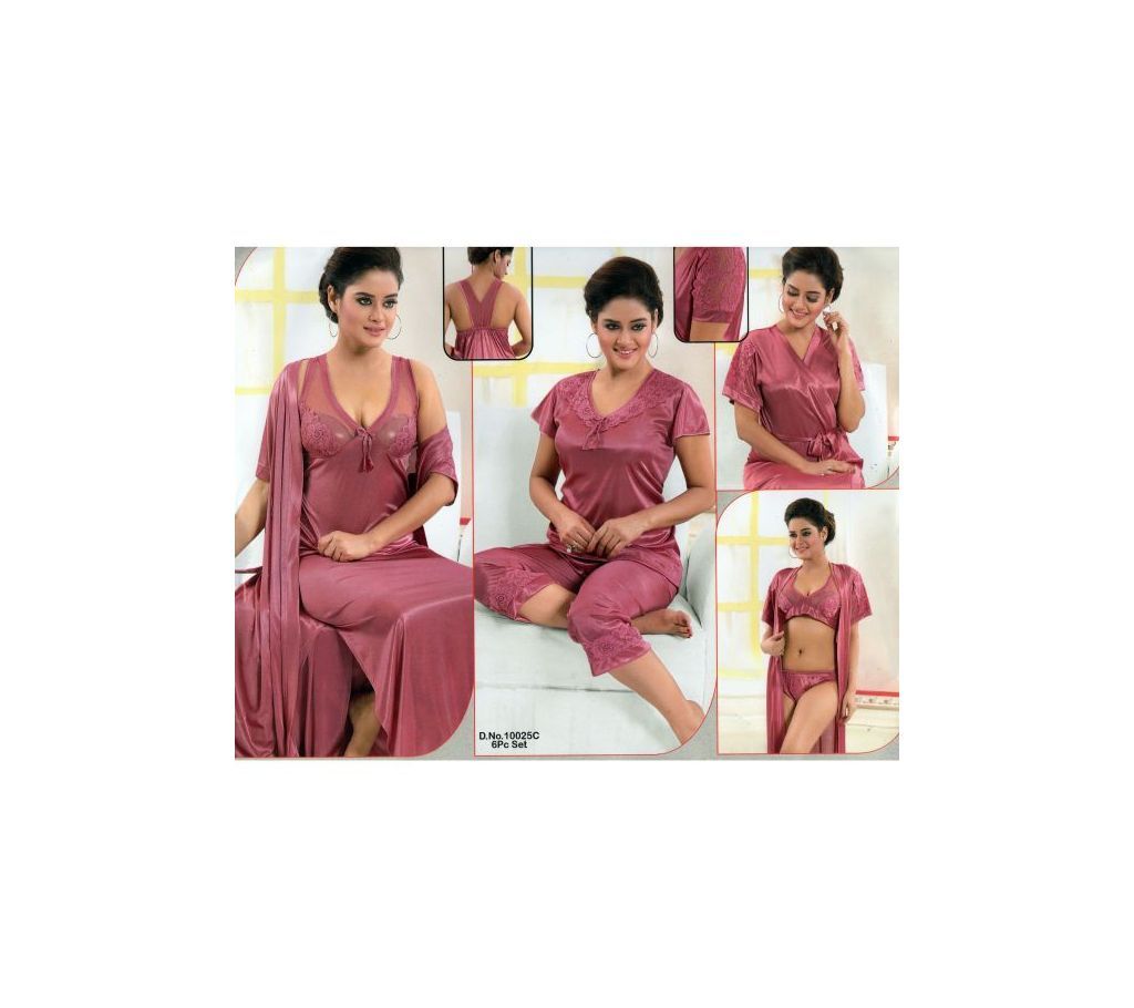 Fashionable Six Part Nighty-10025 C