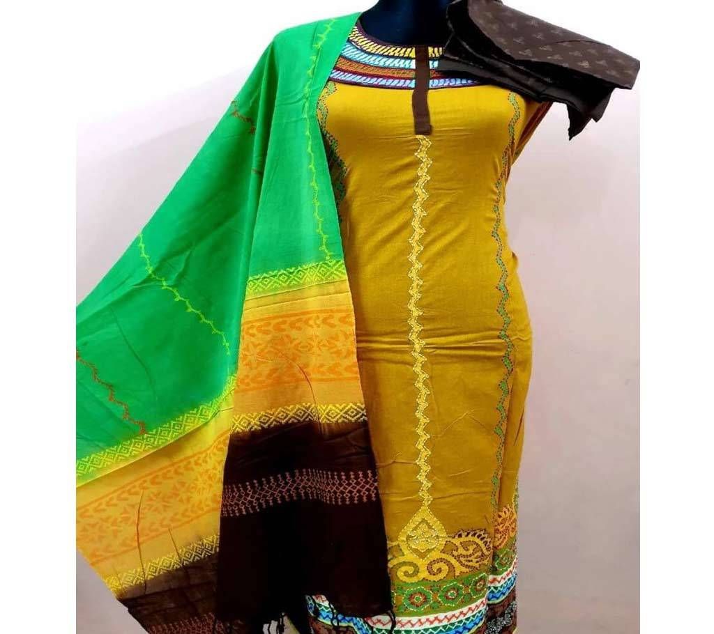 Semi-Stitched Cotton 3 pcs 05
