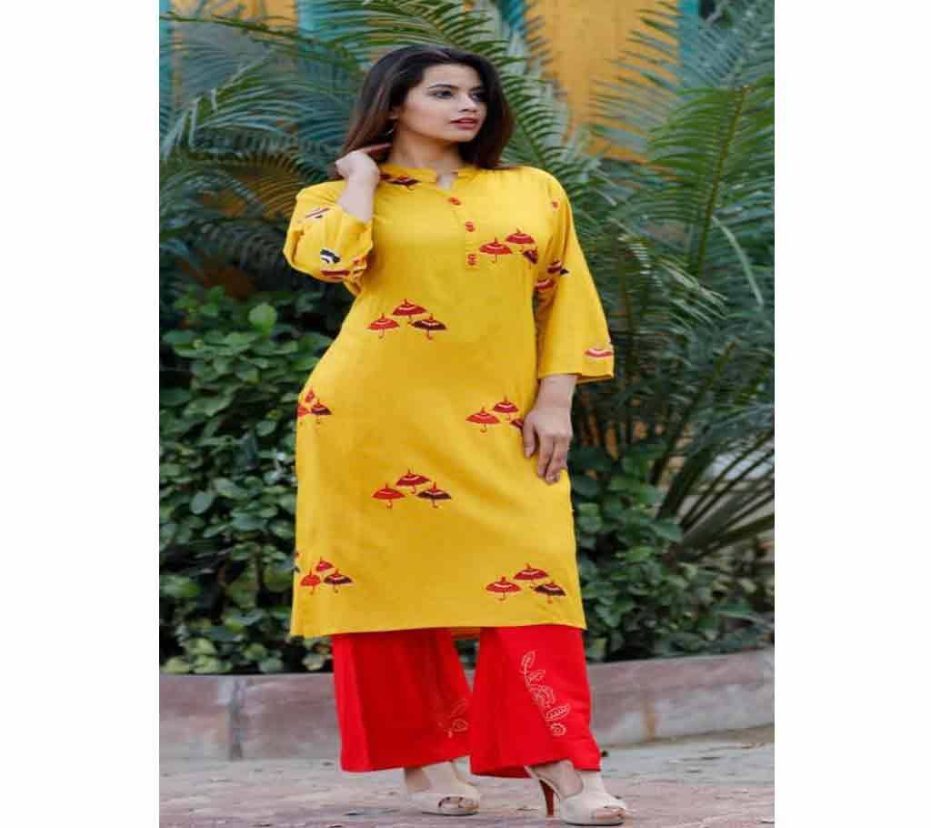 Block Printed 2 pieces Salwar Kameez for Women-2pcs 