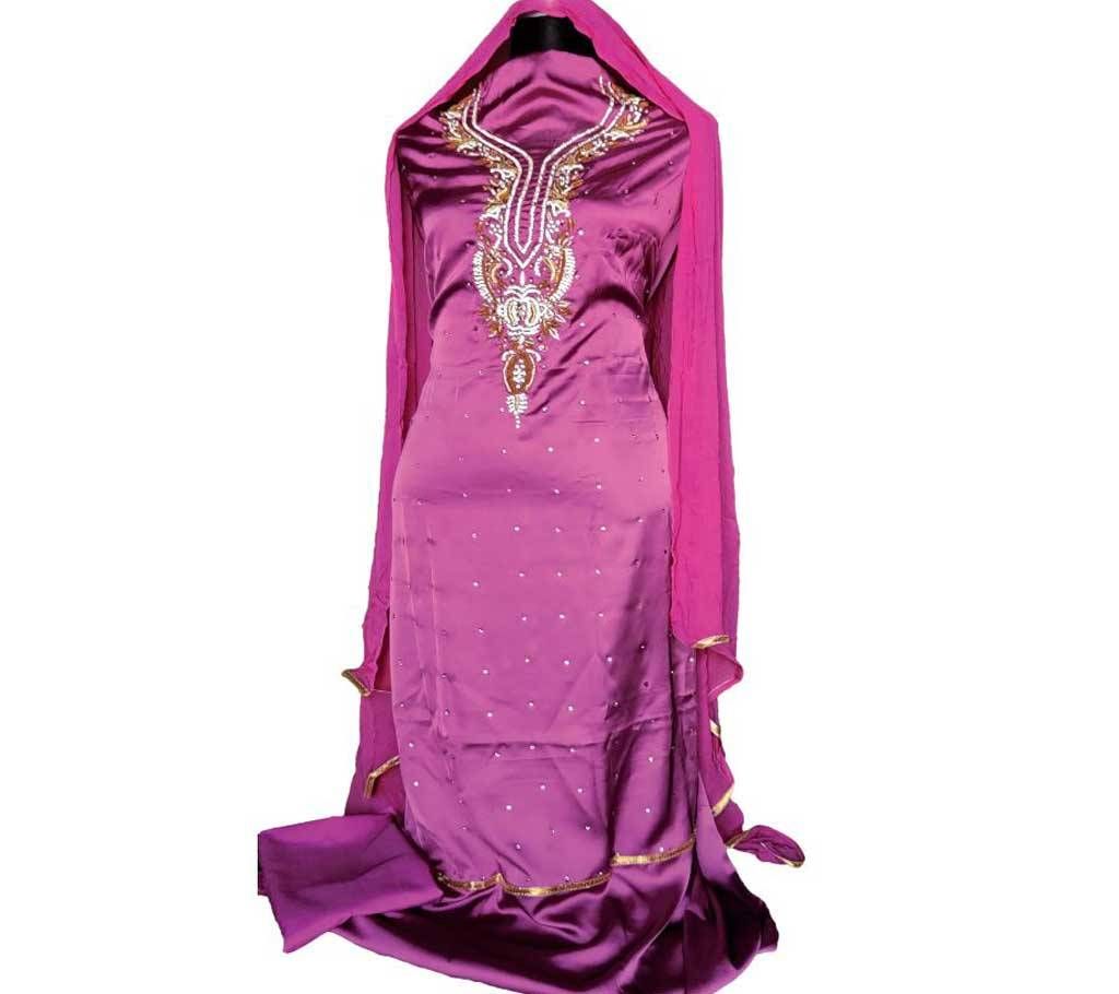 Unstitched Silk Dress-Product Code 105