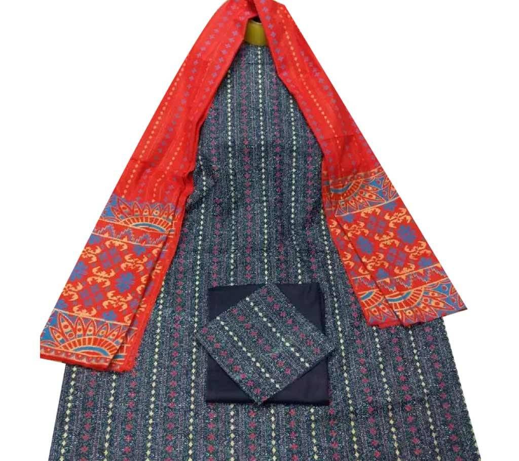Unstitched Cotton 3Pcs T5