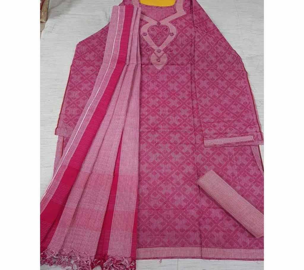 Jamdhani Cotton with Design Shalwer Kameez for Women-8