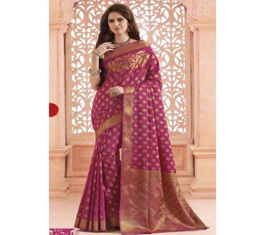 Rajguru Heena tosor silk katan sharee