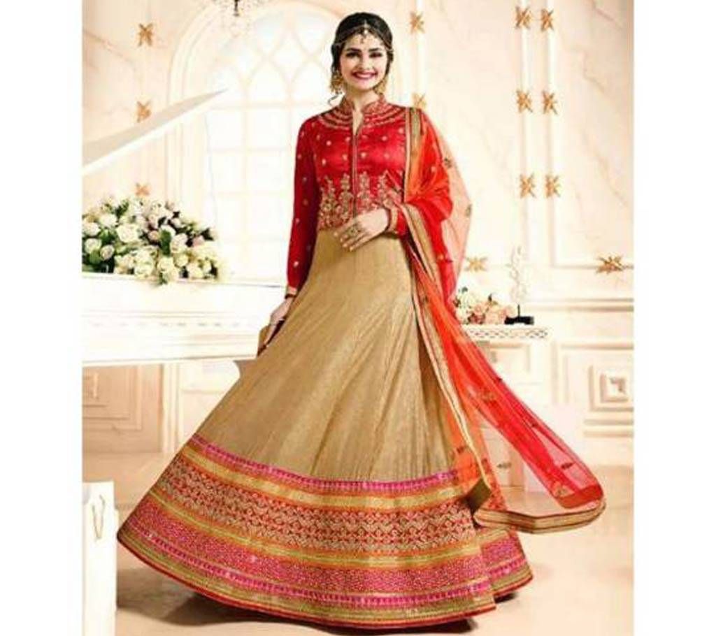Semistitched Embroidery Lehenga (Copy)