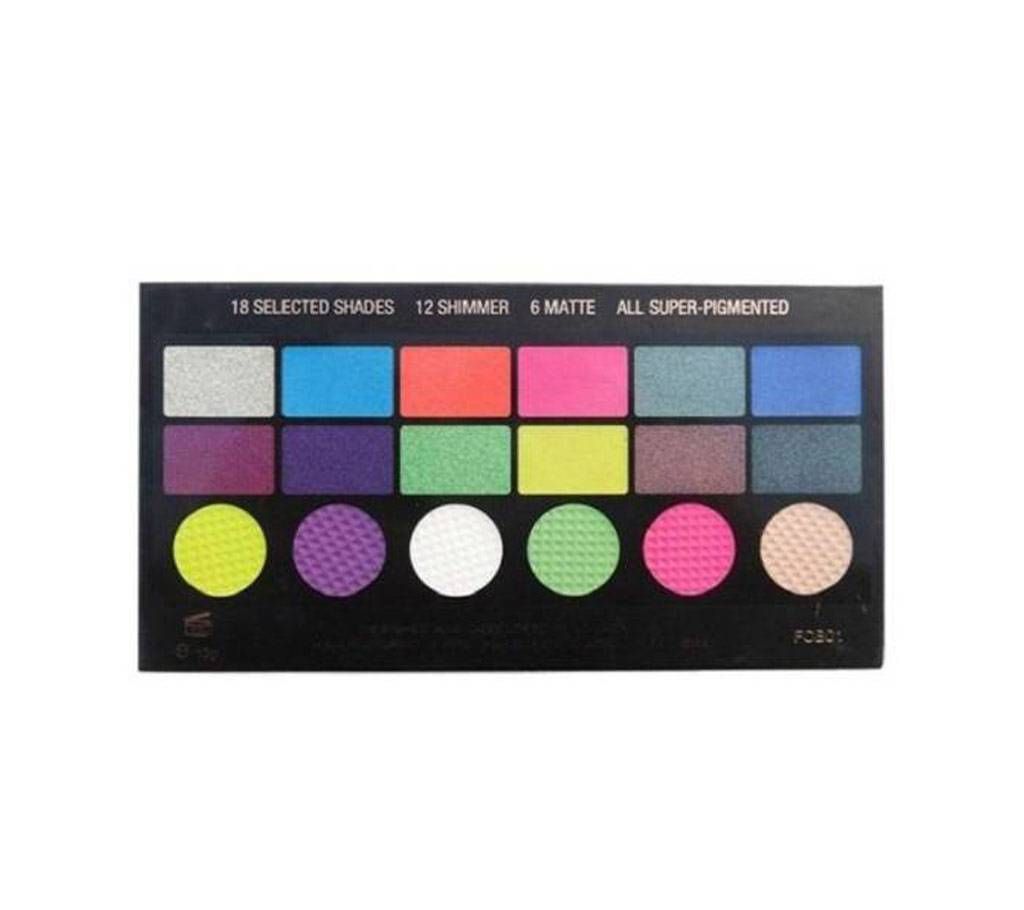 18 Colors Eye Shadow Palette - Multicolor