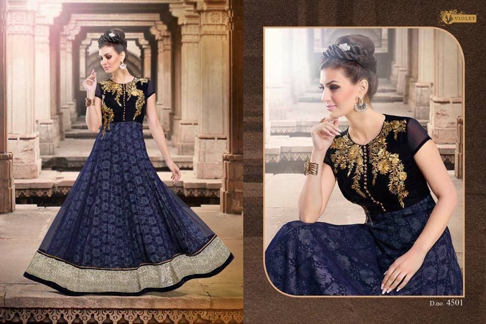 Indian Weightless Georgette Dress with embroidery