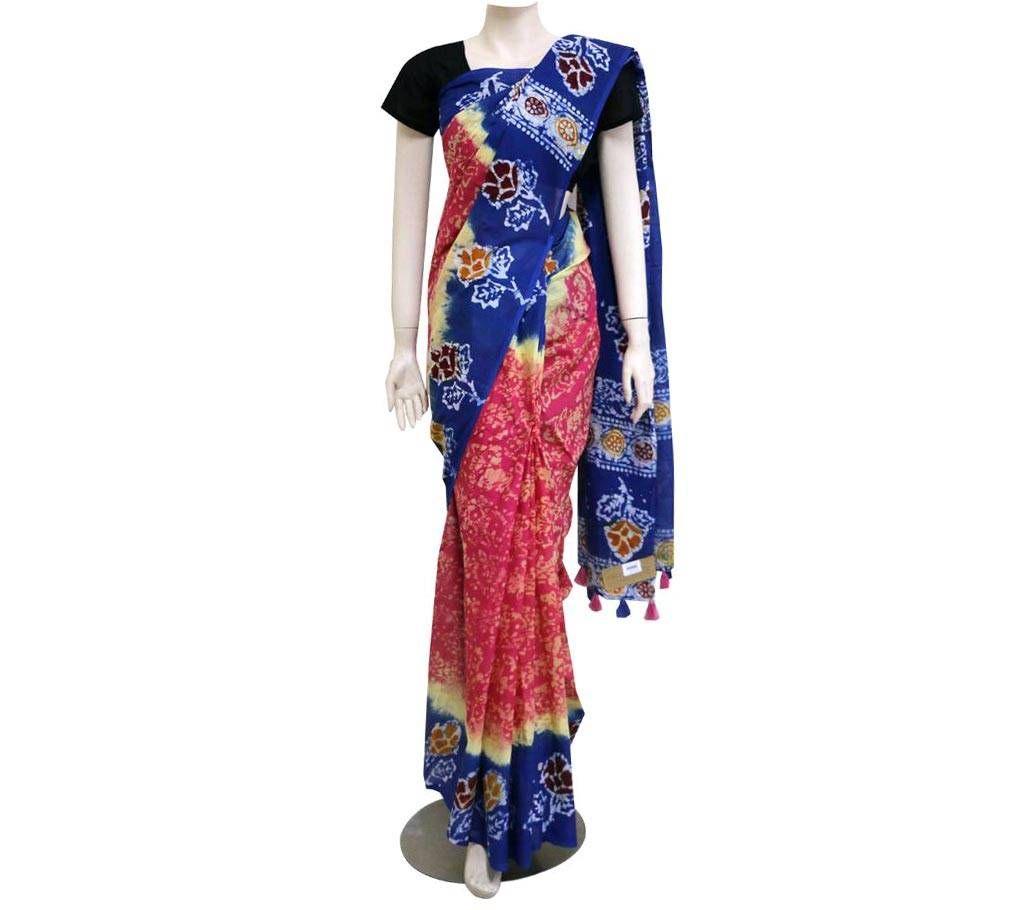 Colorful batik bexy cotton  sharee