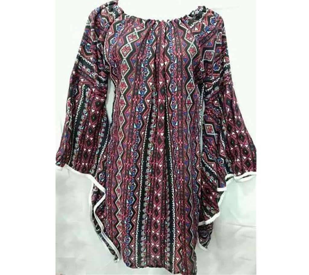 Tissue Georgette Stitched Kaptan Dress 