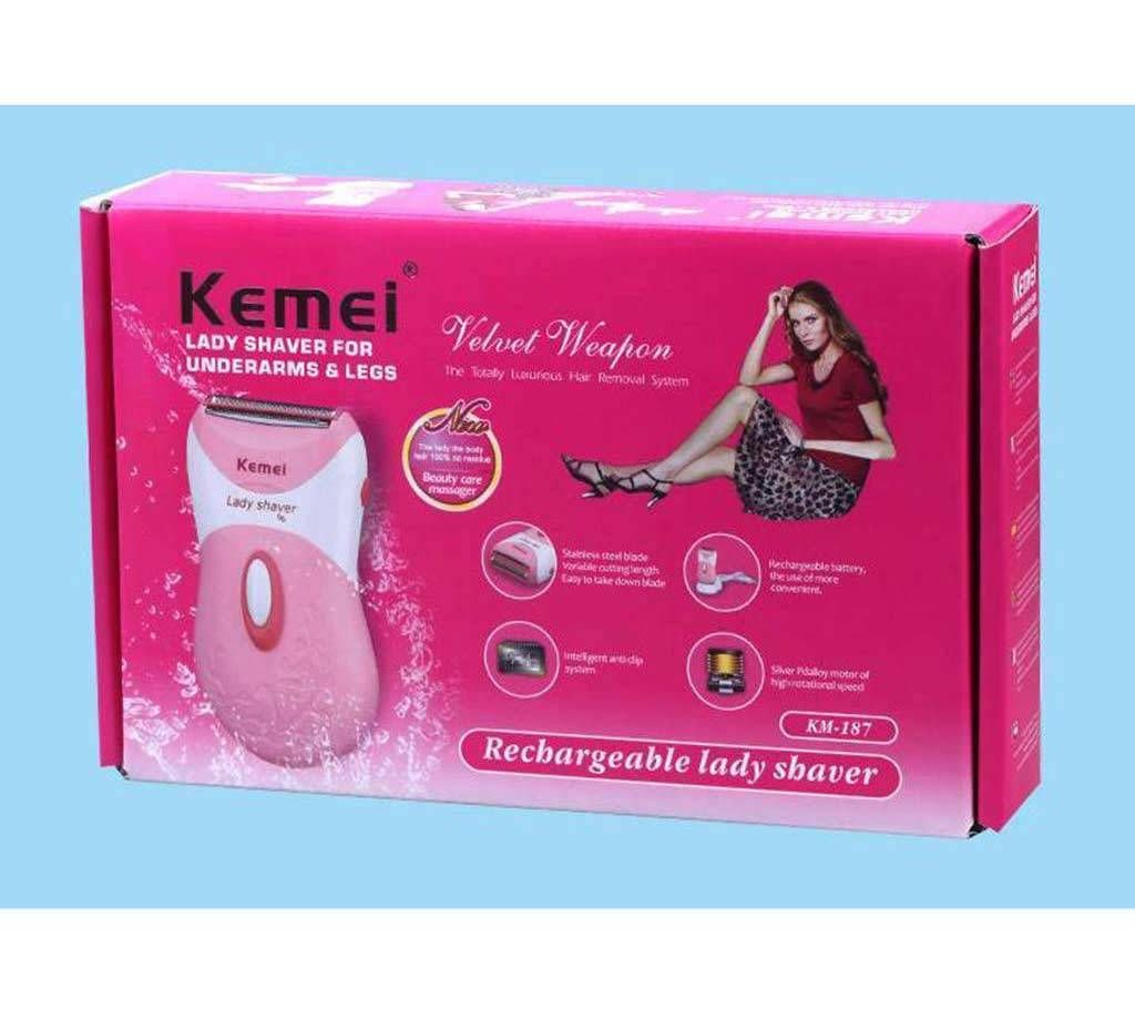 Kemei KM-187 Rechargeable Lady Sheaver