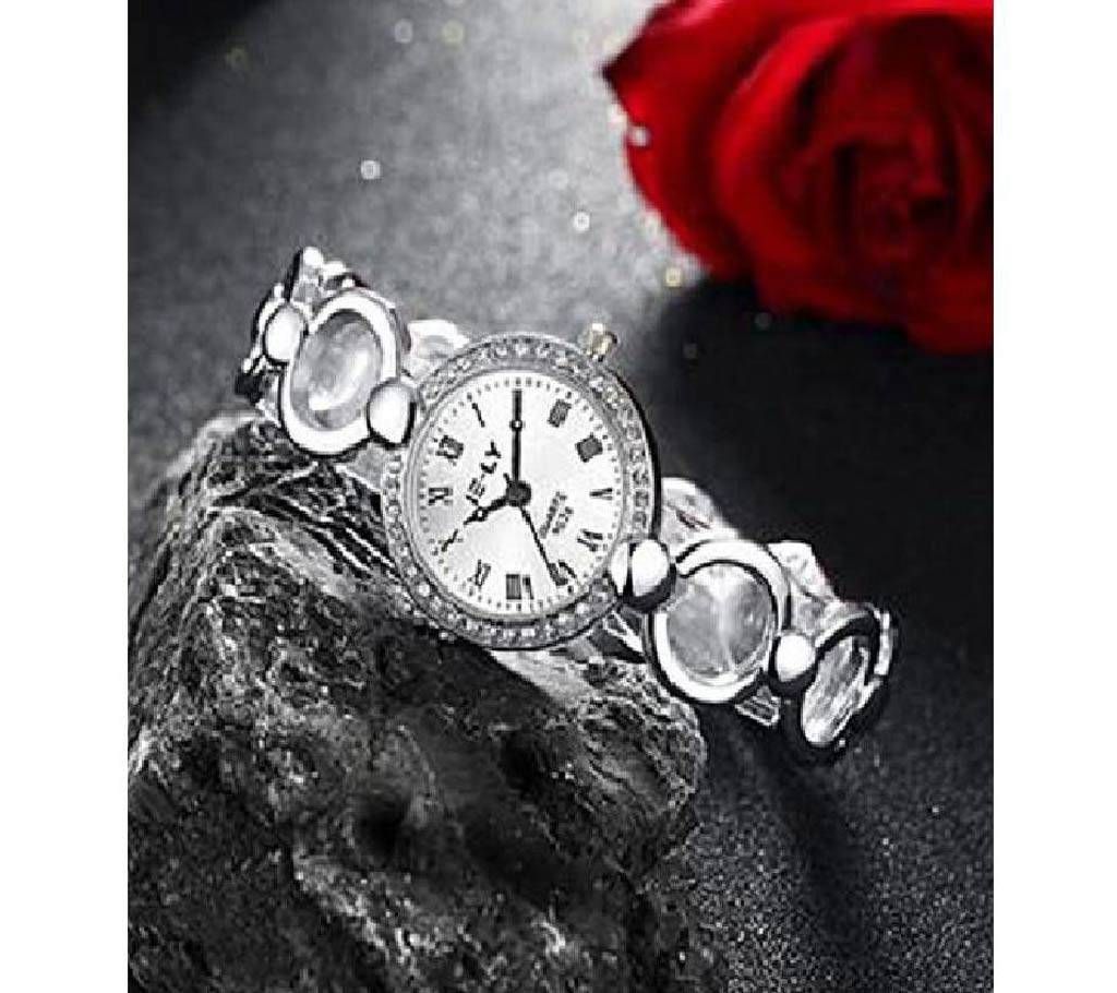 IE-LY Alloy Bracelet Watch For Women- Silver