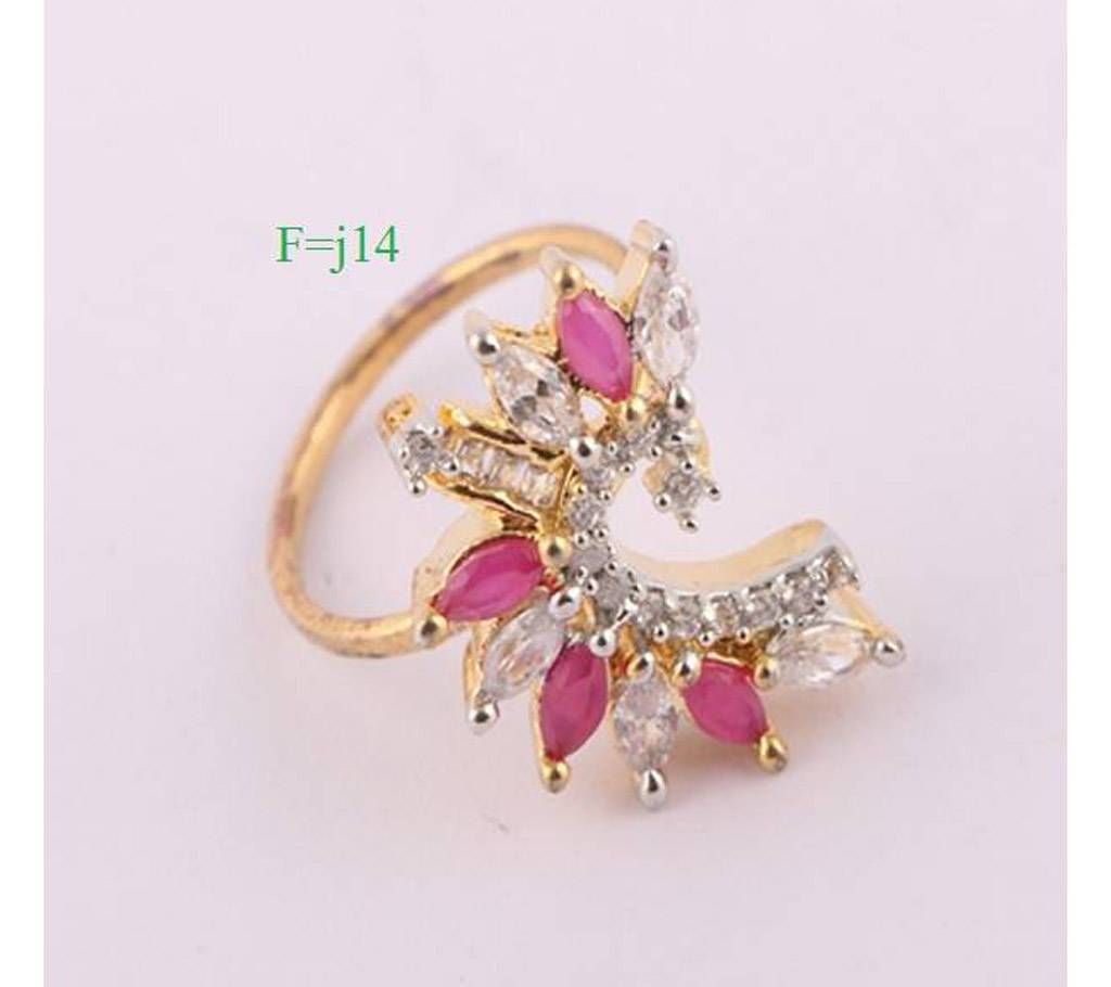 Indian gold plated finger ring-14