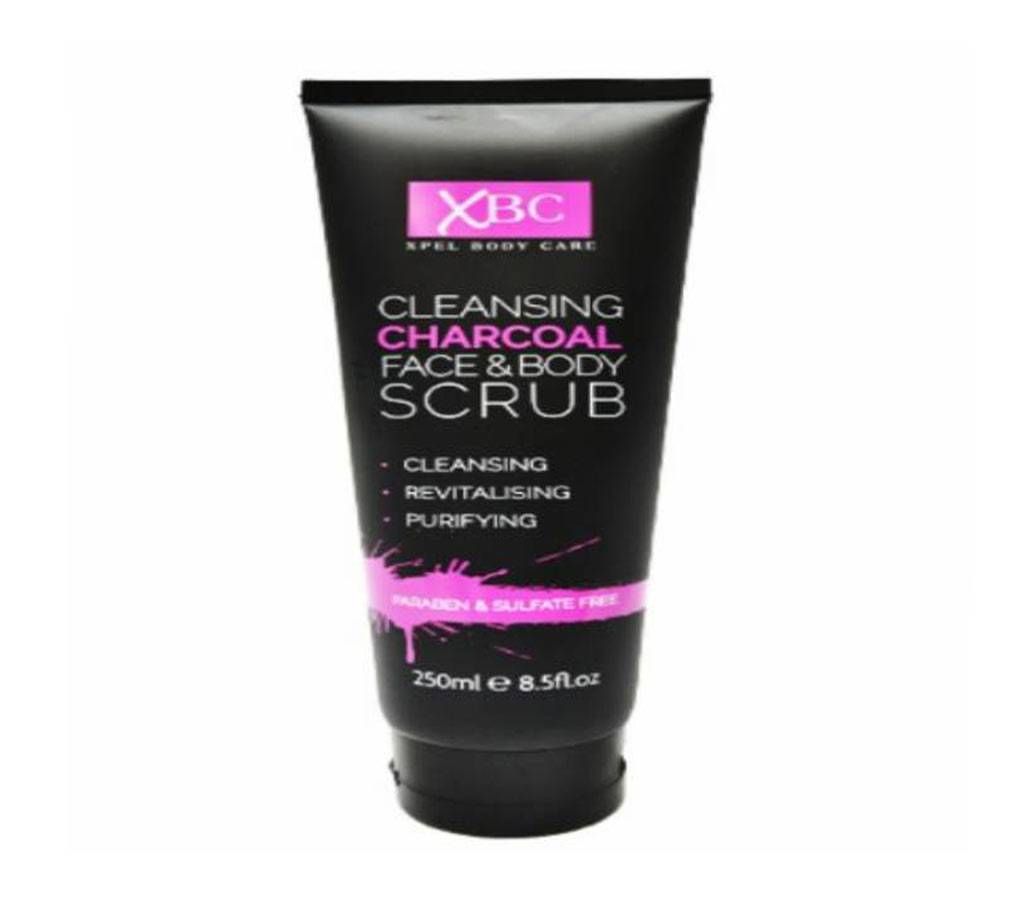 charcoal face & body scrub 250ml (UK)