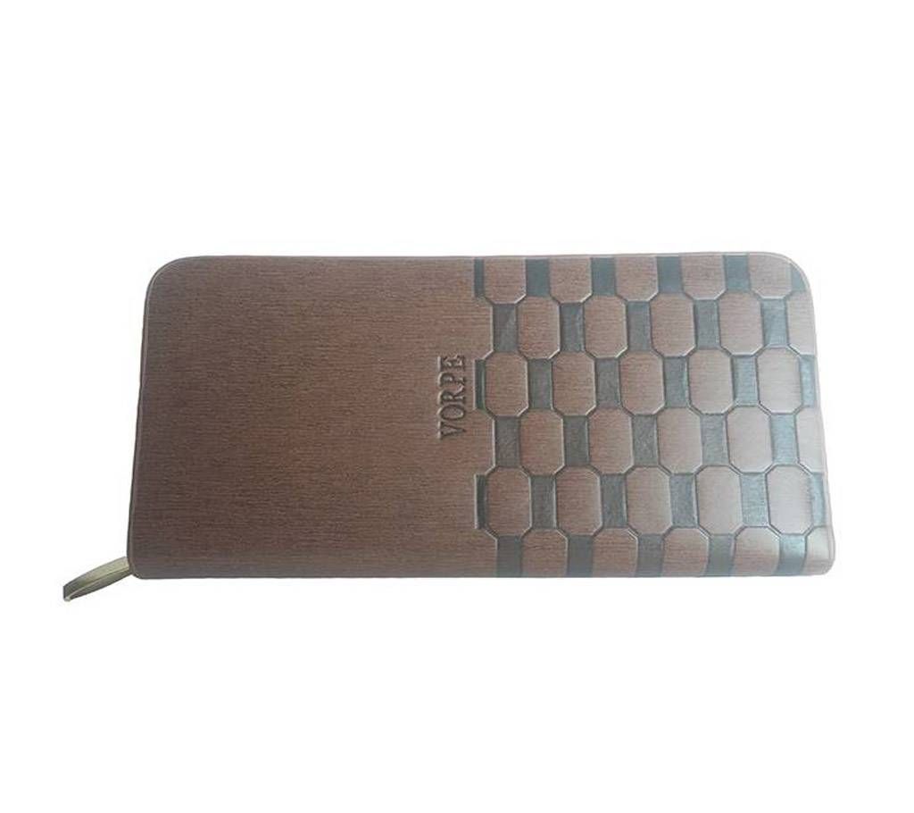 L-2HT Brown Multi-functional Handbag for Women, Long Ladies Purse