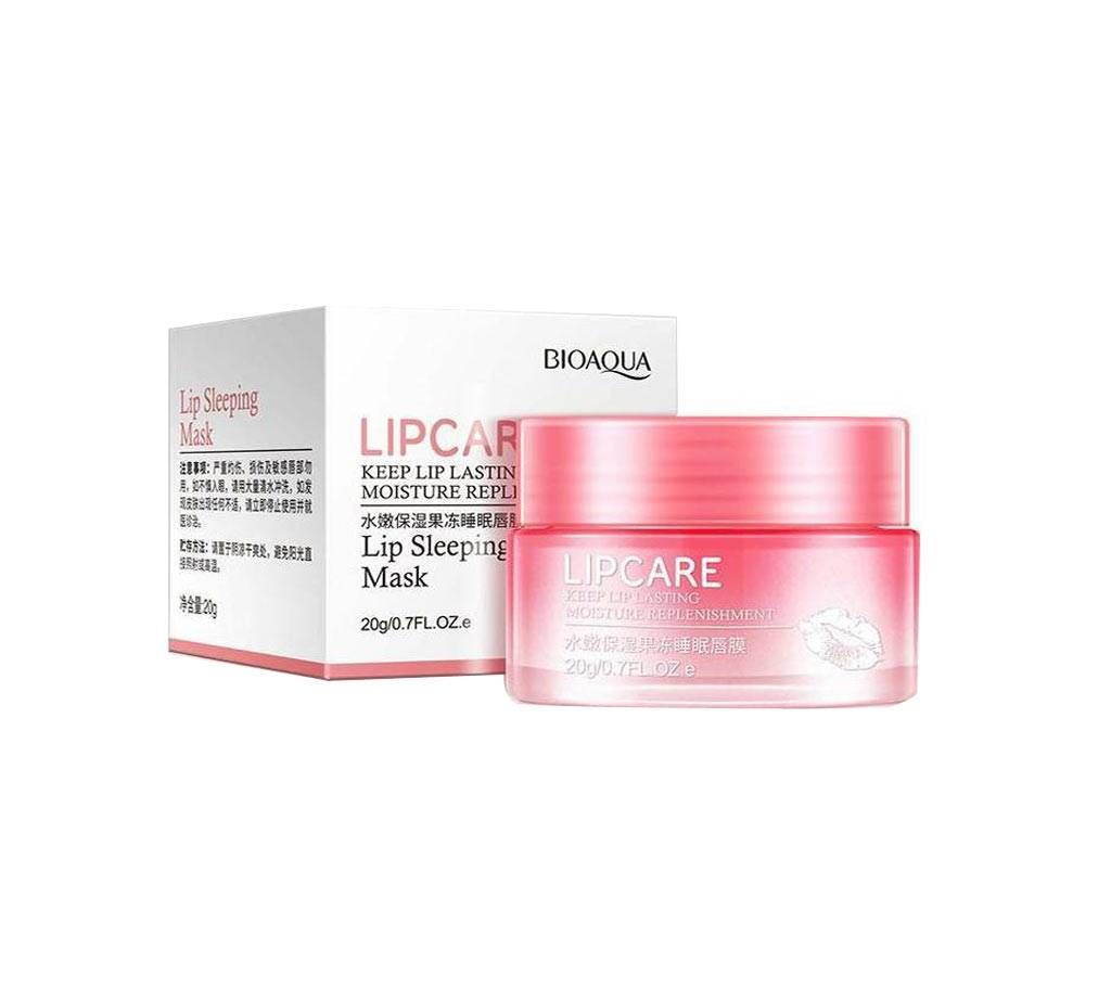 Bioaqua Strawberry Jelly Sleeping Lip Mask Beauty Exfoliator Moisturizing And Anti Dry Deep Hydrating Lip Care Lipbalm 20g THAILAND