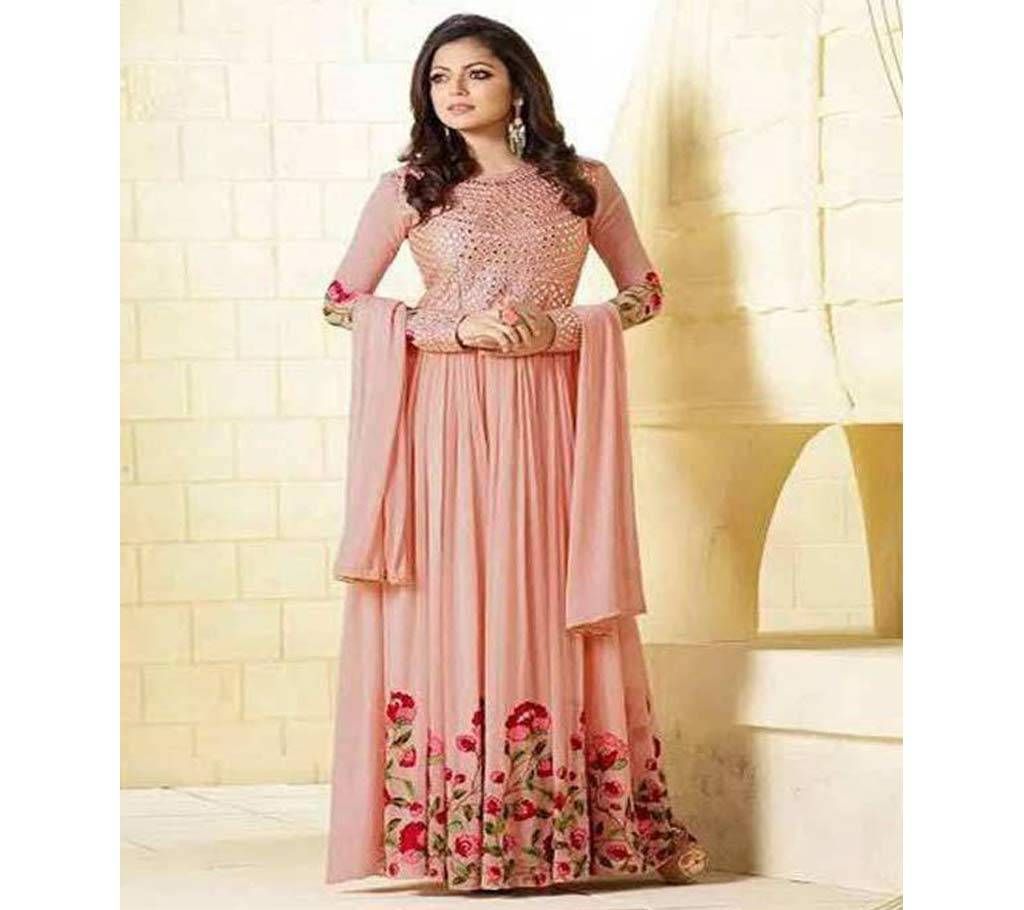 Semi-Stitched Indian Jorjet Long Party