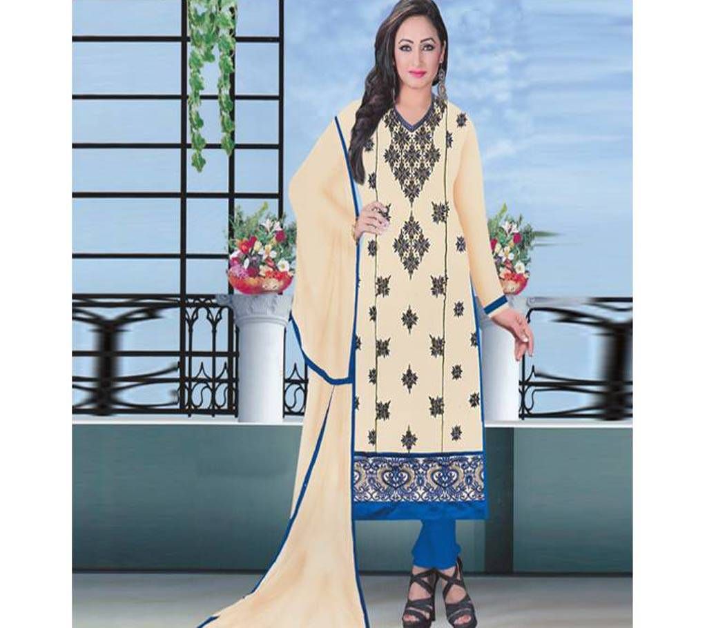 Unstitched Organdy design three pieces dress (Copy)
