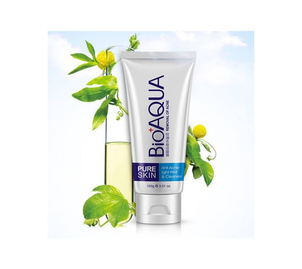 BIOAQUA- PURE SKIN ANTI ACNE FACIAL CLEANSER 100g China