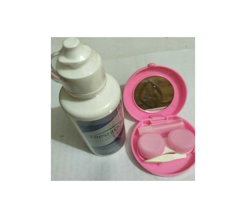 BELLA GLOW - LIME GREEN - Mekp box and lotion with 2 contact lenses.
