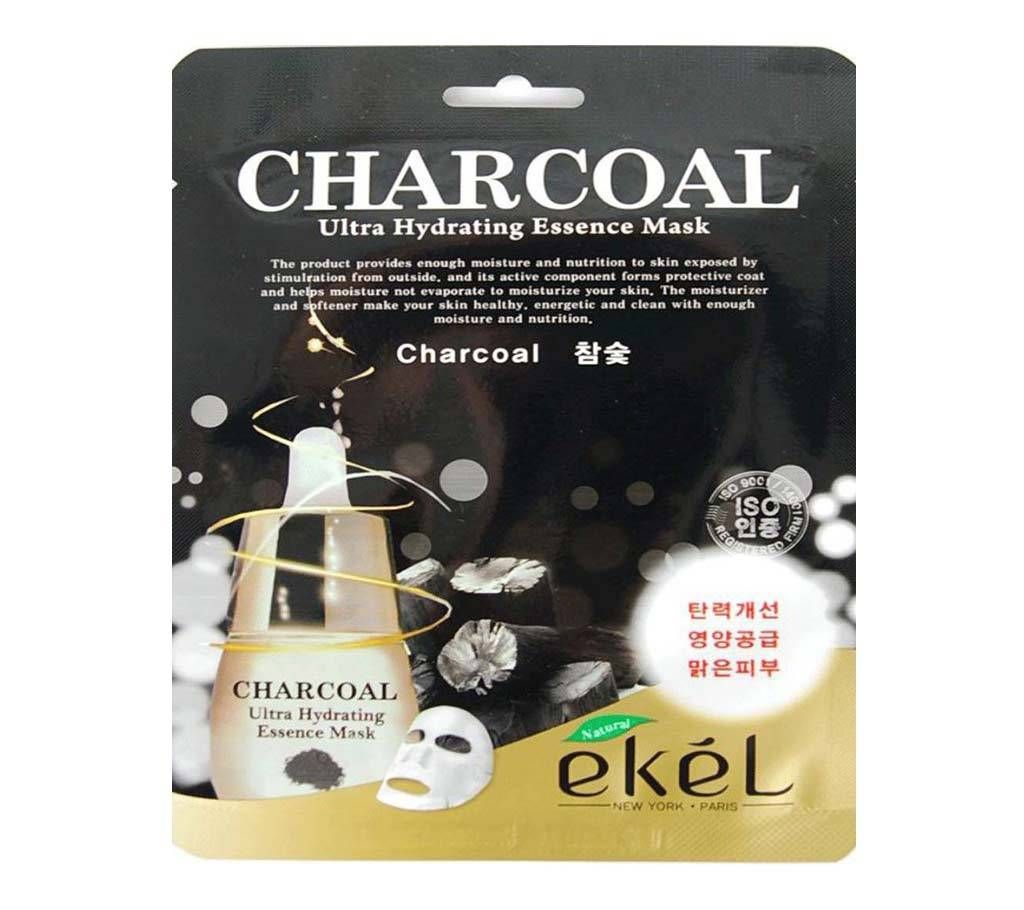 Ultra Hydrating Moisture Essence Mask Ekel Charcoal (25mlx5 Packs) Korea