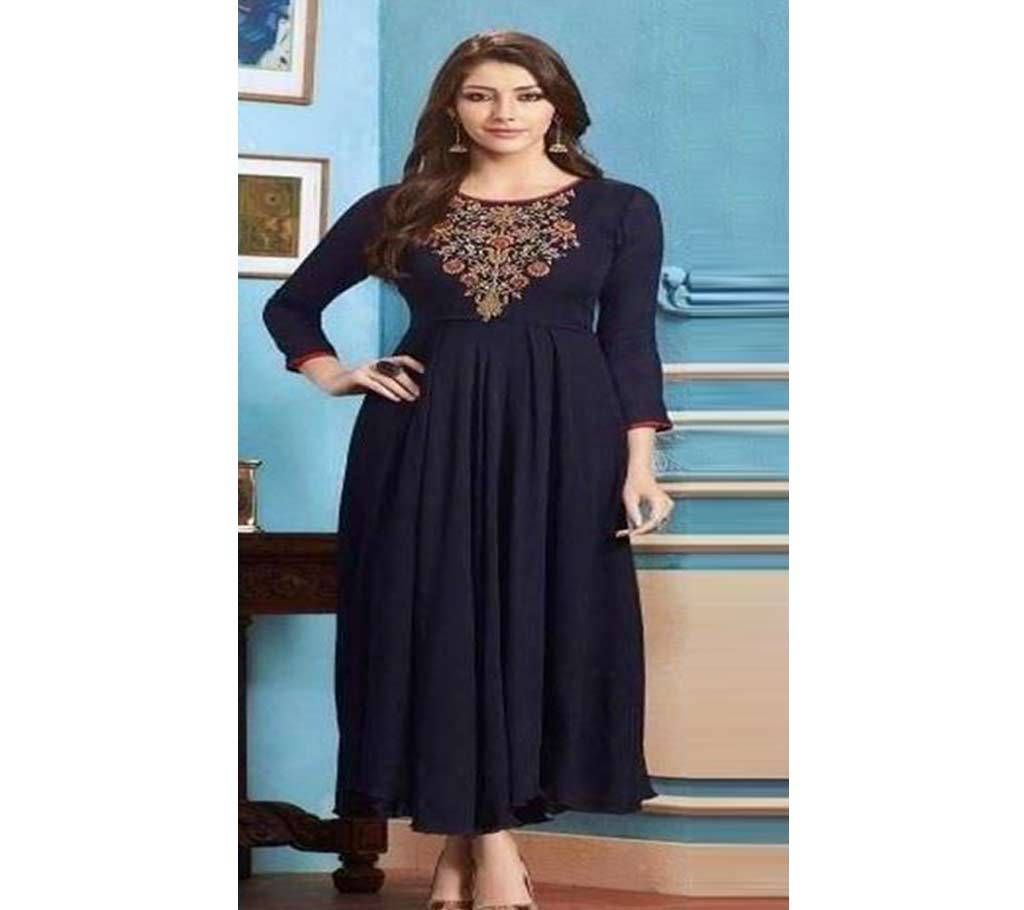 Semi Stitched Georgette Embroidery Work Anarkoli Dress RP 167 - Copy