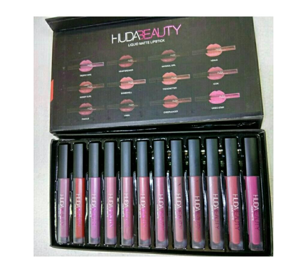 HUDA BEAUTY LIQUID LIPSTICK 12 Colors - USA