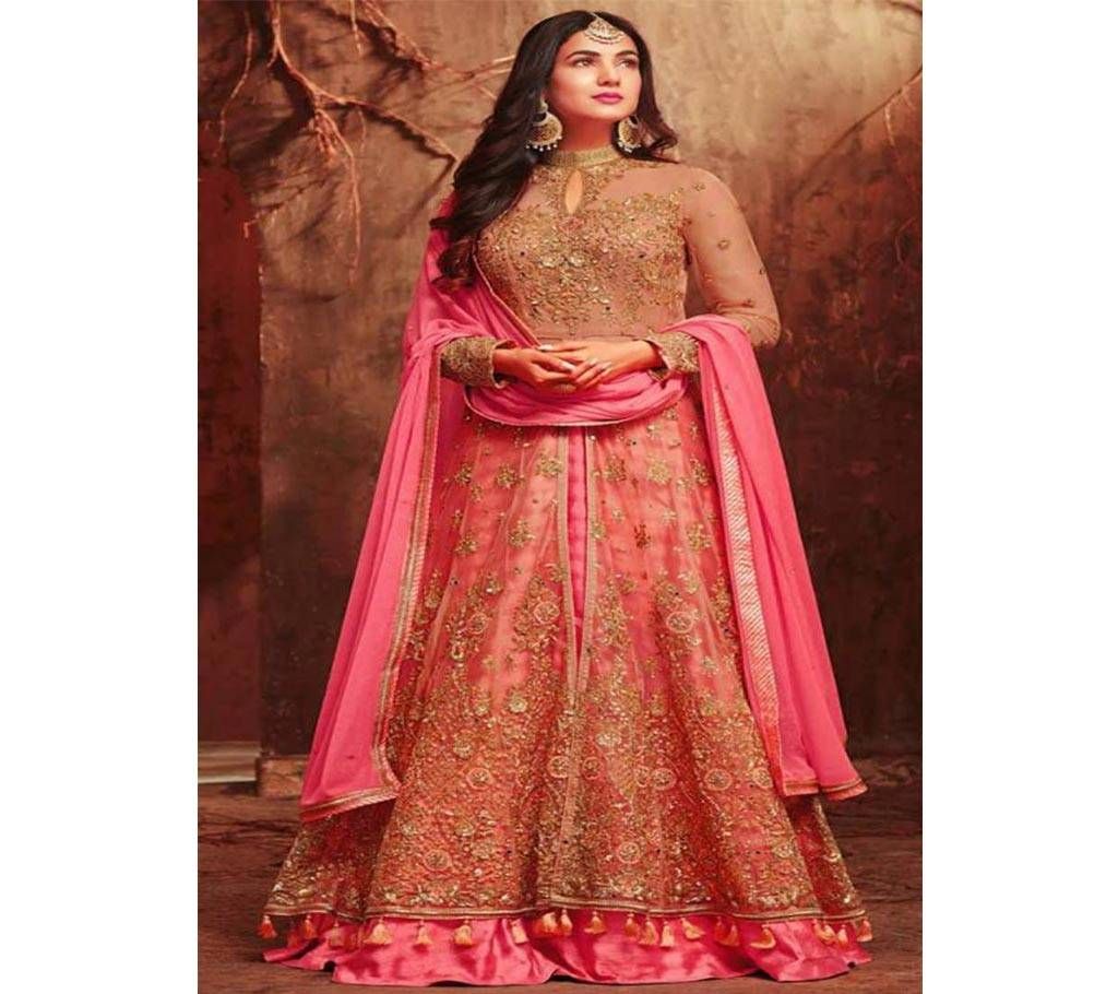 Indian weightless Georgette Embroidery Carcupi For women Copy