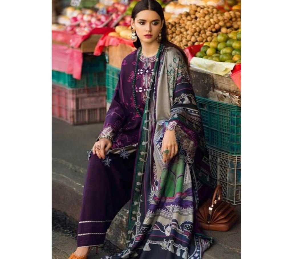 Deepsy Elan Silk Vol-2 Salwar Suits 400-901 Deep Purple with Multi Color(SU773)