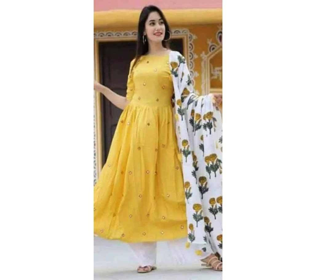 Unstitched Rajdhani Georgette Gown  (Copy) 