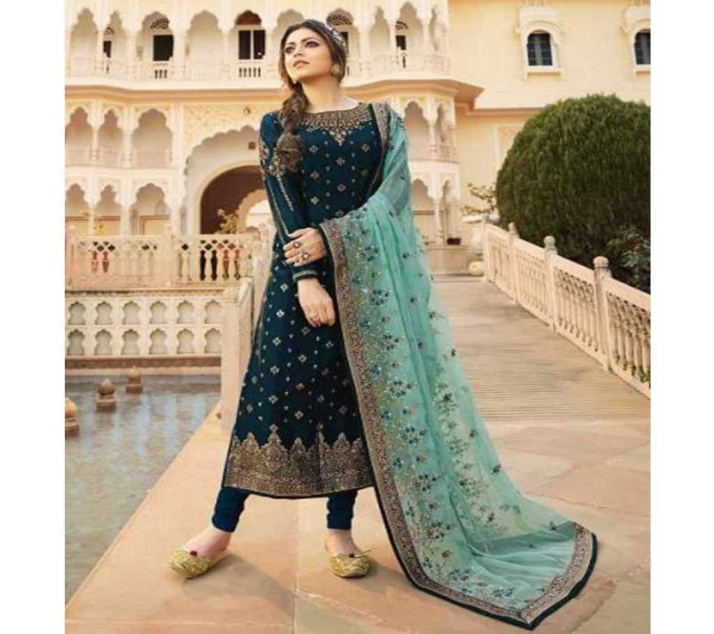 Lt Fabrics Nitya Vol 137 Salwar Suit (ROYAL NAVY BLUE)