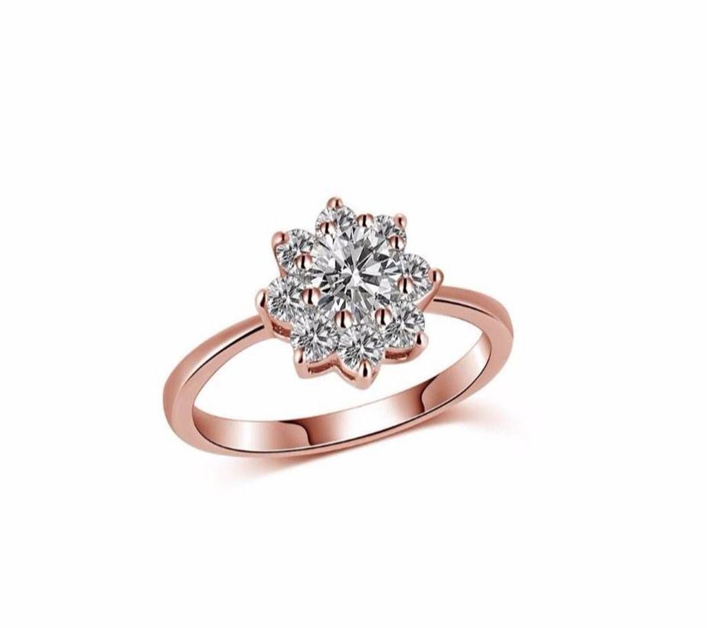 New Simple Fashion Sunflower Zircon Lady's Ring