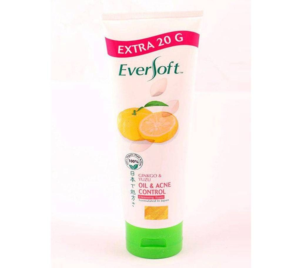 EVERSOFT GINGKOO CLSR FOAM 120GM (OIL & ACNE CONTROL) - Malayasia