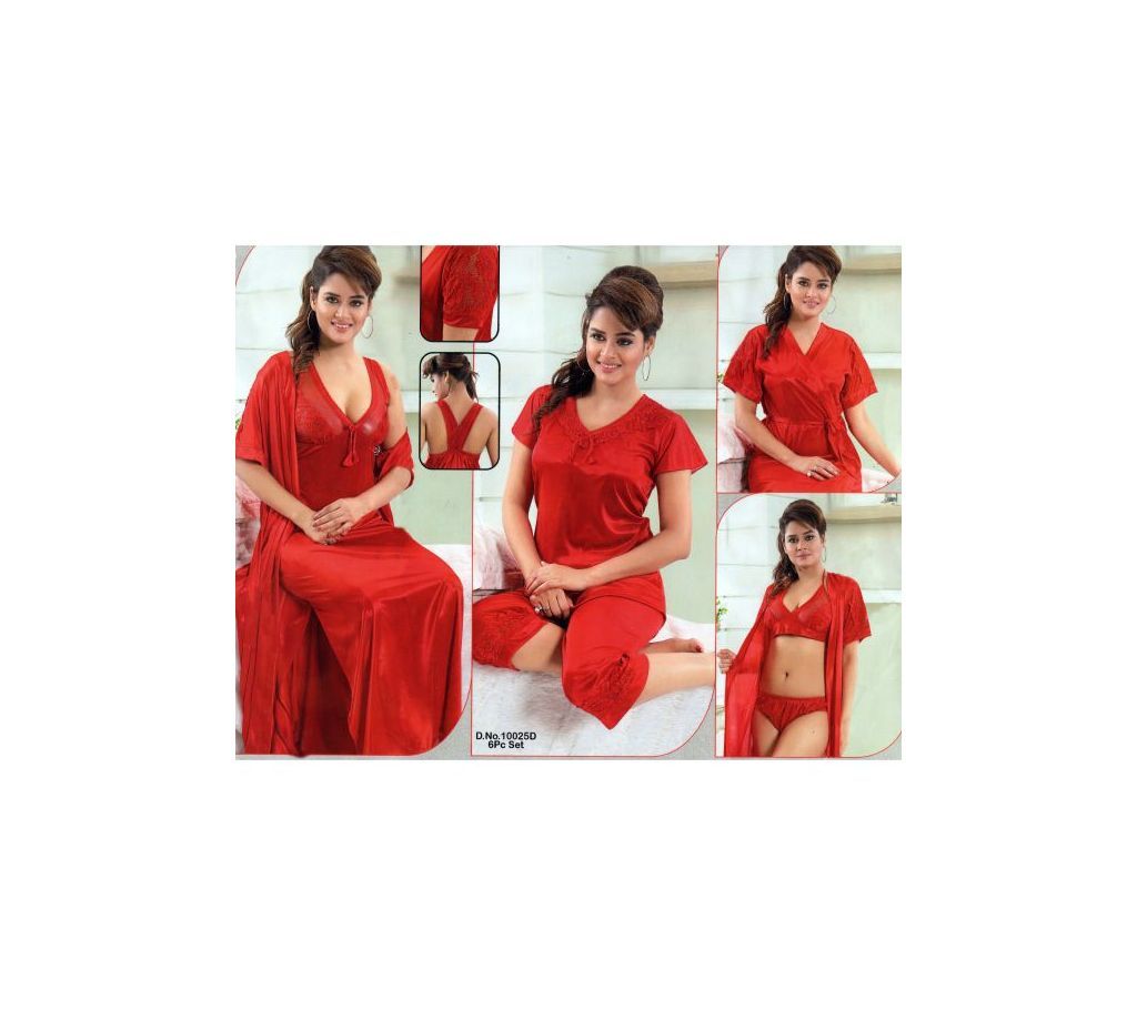 Fashionable Six Part Nighty-10025 D