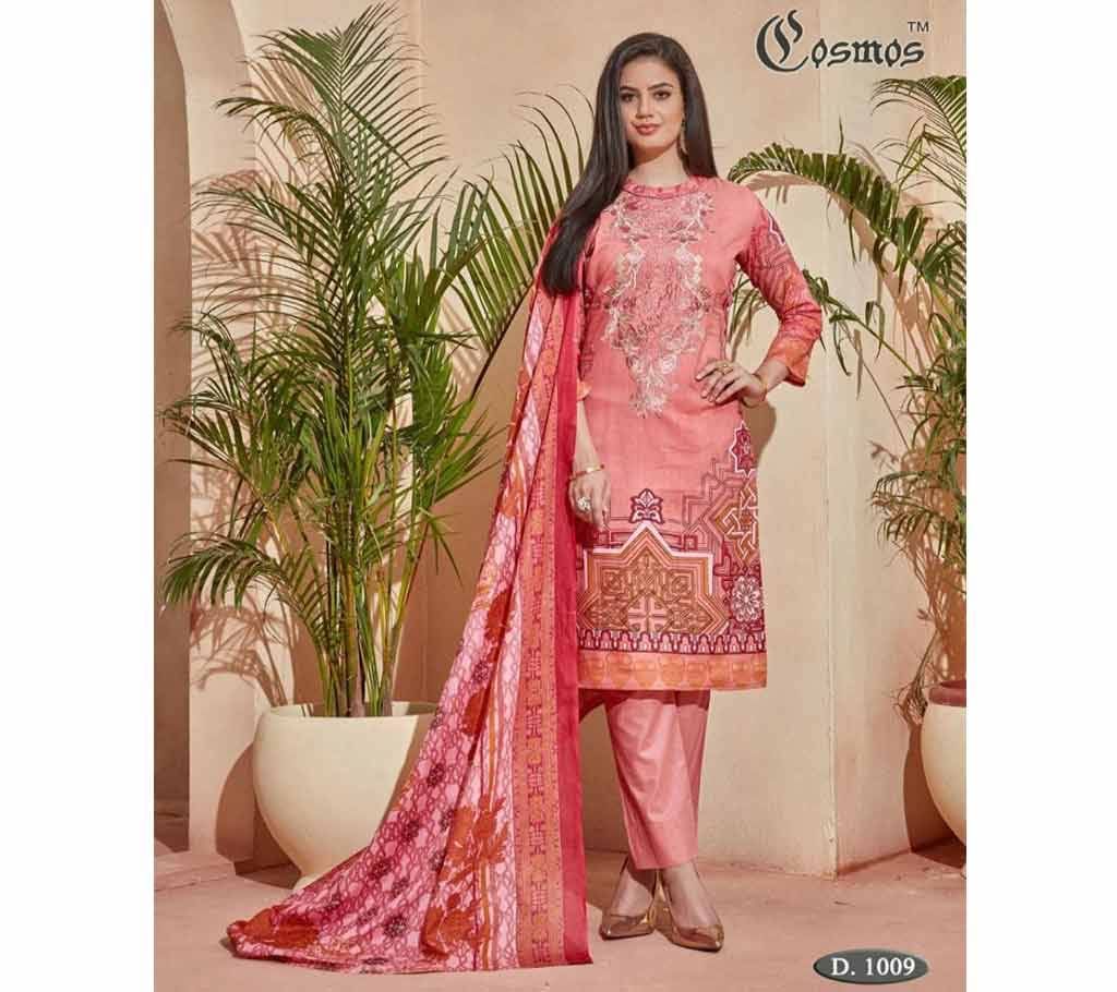 Cosmos Saadia Noor Lawn Collection Vol 1 - 1005 - Pink - ASI