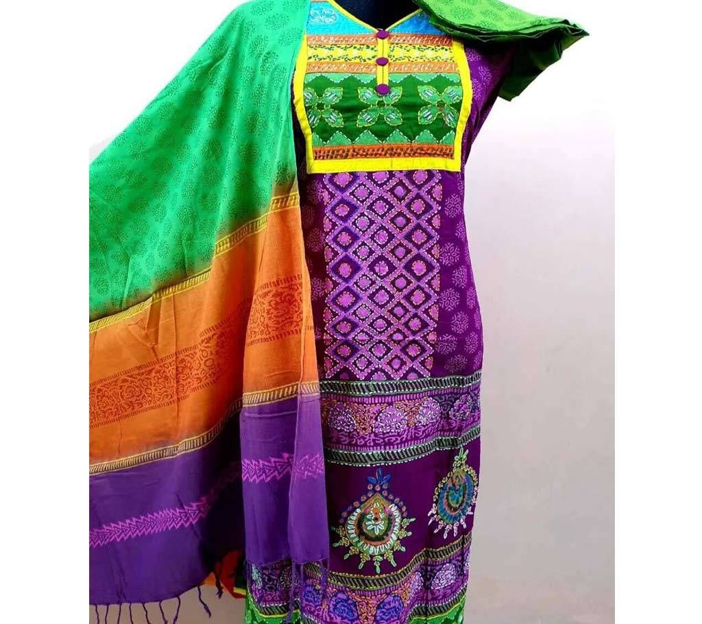 Semi-Stitched Cotton 3 pcs 06