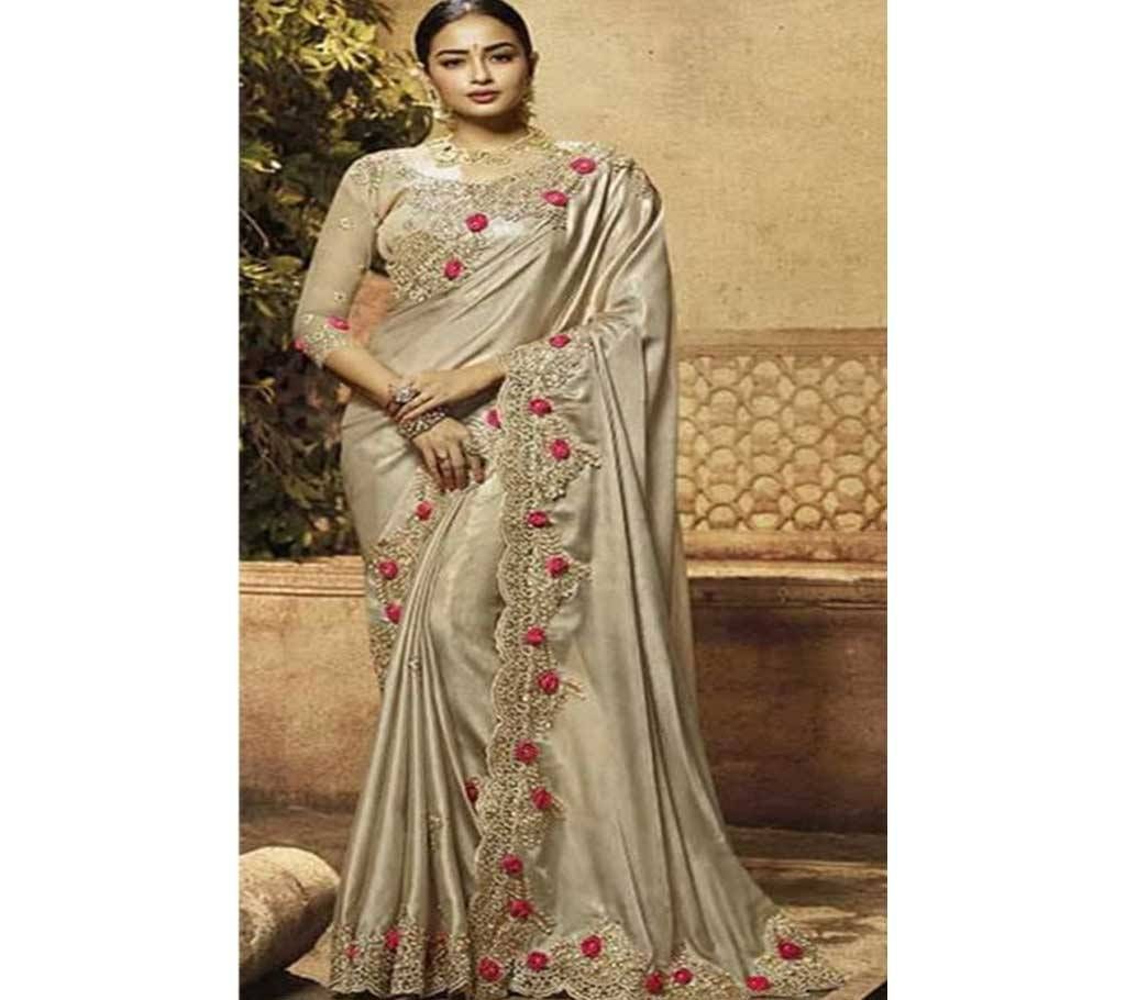 Golden Coloure Saree With Japani Silk