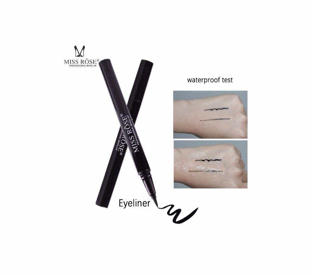Miss Rose Waterproof Eyeliner Pen Quick Dry Eye Liner  Beauty Makeup Pencil