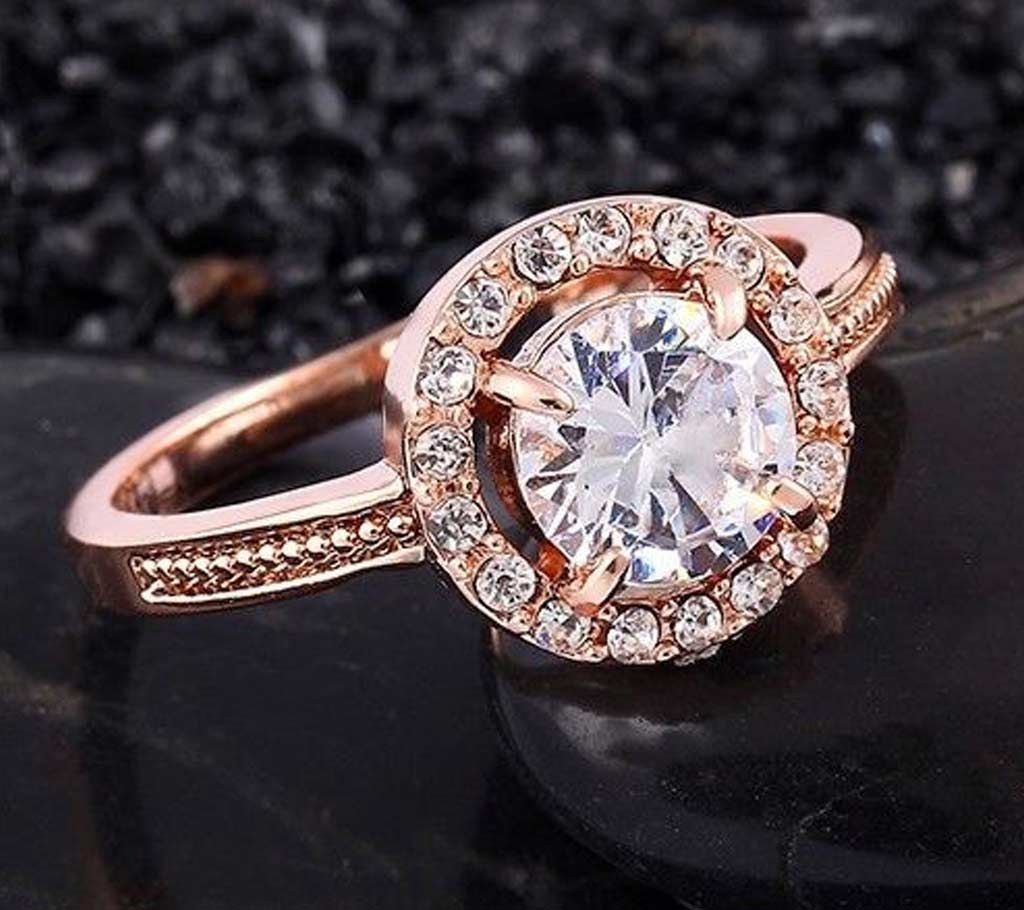 Zircon stone setting finger ring