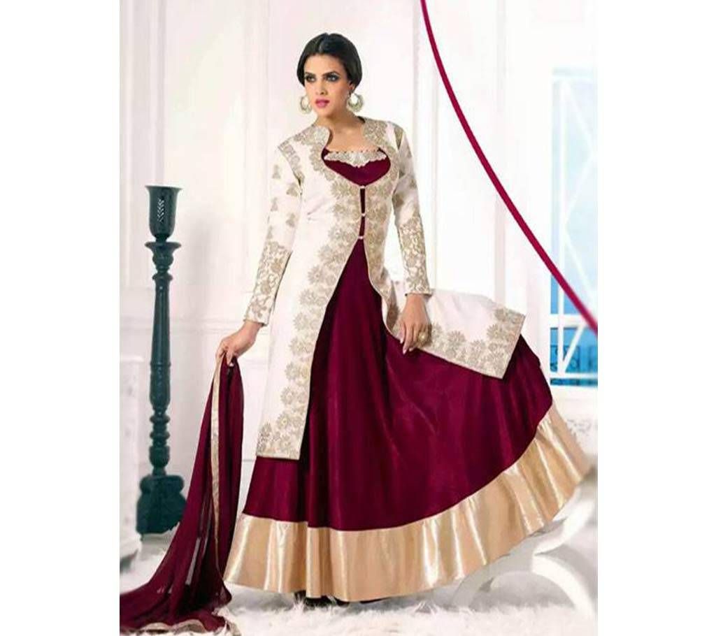 Unstitched Pure Georgette Three-pcs Dress (Copy)