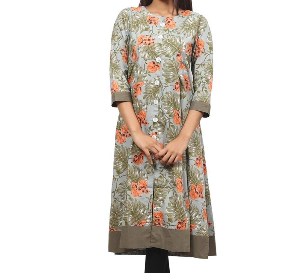 AOP Printed Women Long Kurti